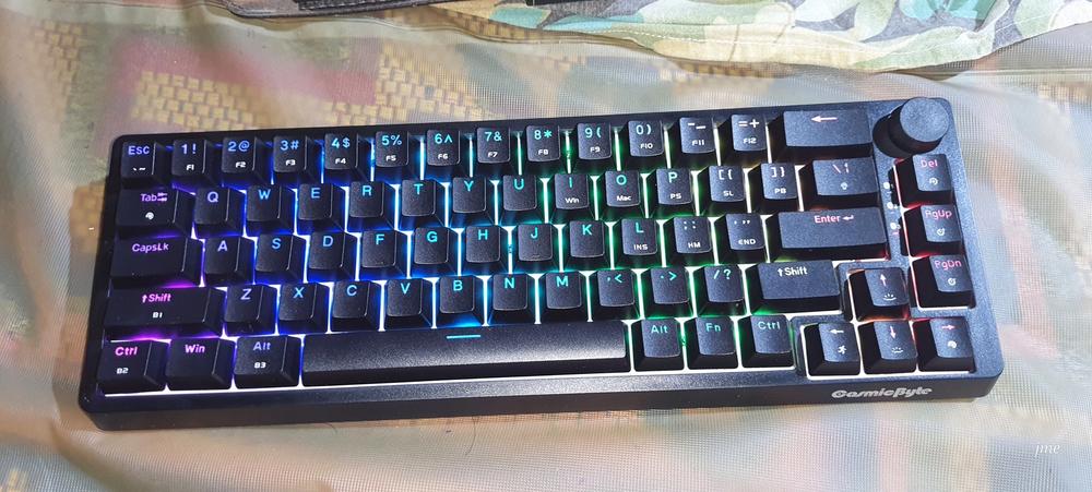 Cosmic Byte CB-GK-33 Astra Hot-Swappable Mechanical Wired & Bluetooth Keyboard with Per Key RGB and Software - Customer Photo From Jagat N.