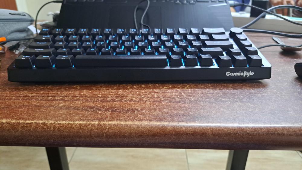 Cosmic Byte CB-GK-33 Astra Hot-Swappable Mechanical Wired & Bluetooth Keyboard with Per Key RGB and Software - Customer Photo From Dhruv A.