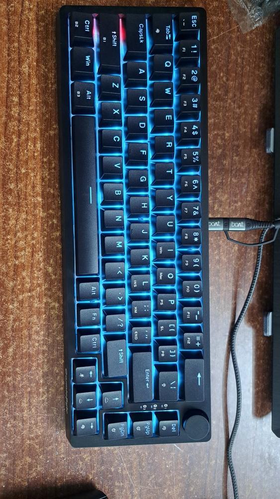 Cosmic Byte CB-GK-33 Astra Hot-Swappable Mechanical Wired & Bluetooth Keyboard with Per Key RGB and Software - Customer Photo From Dhruv A.