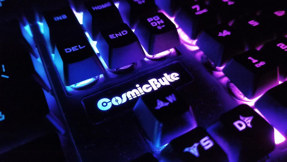 Cosmic Byte Dragon Fly RGB Aluminium Gaming Keyboard and Mouse Combo, RGB Effects, 7 Button 7200 DPI Mouse with Software (Black) - Customer Photo From Piyush Y.