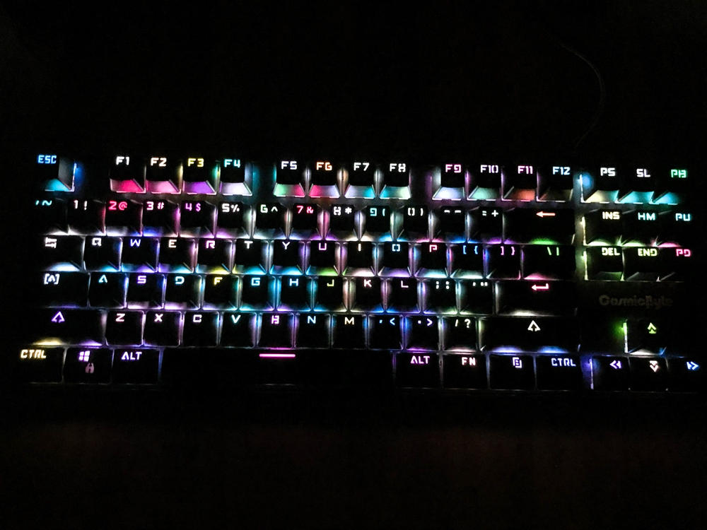 Cosmic Byte CB-GK-34 Firefly Hot Swappable Keyboard with Outemu Red Switches - Customer Photo From Tajung Dusu