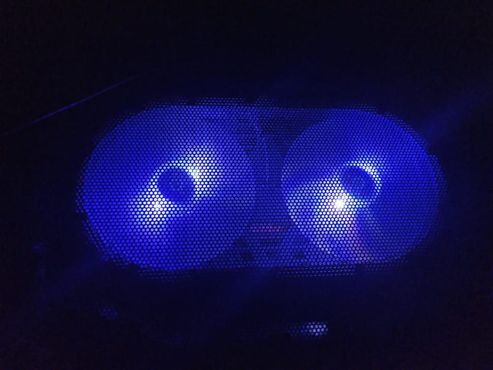 Cosmic Byte Wind RGB Laptop Cooling Pad, Dual 120mm RGB Fans,Supports up to 15.6" Laptops - Customer Photo From Riyan Agrawal