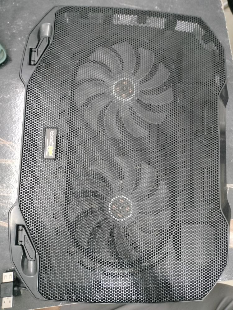 Cosmic Byte Wind RGB Laptop Cooling Pad, Dual 120mm RGB Fans,Supports up to 15.6" Laptops - Customer Photo From Kabir Singh