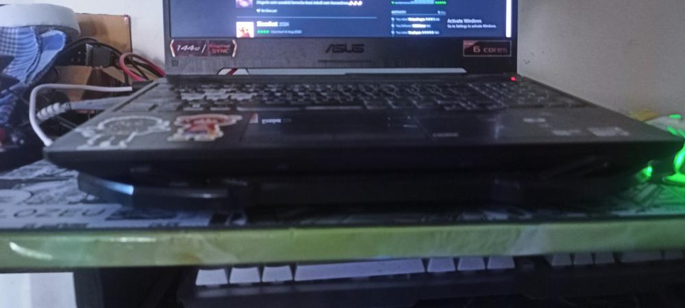 Cosmic Byte Wind RGB Laptop Cooling Pad, Dual 120mm RGB Fans,Supports up to 15.6" Laptops - Customer Photo From D Ramana Hruthik