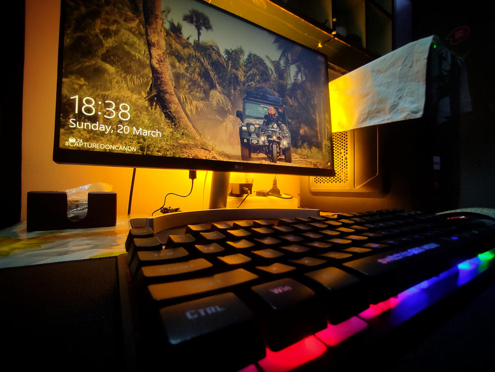 Cosmic Byte CB-GK-20 Styx TKL Membrane Gaming Keyboard with Rainbow LED (Black) - Customer Photo From Soham S.