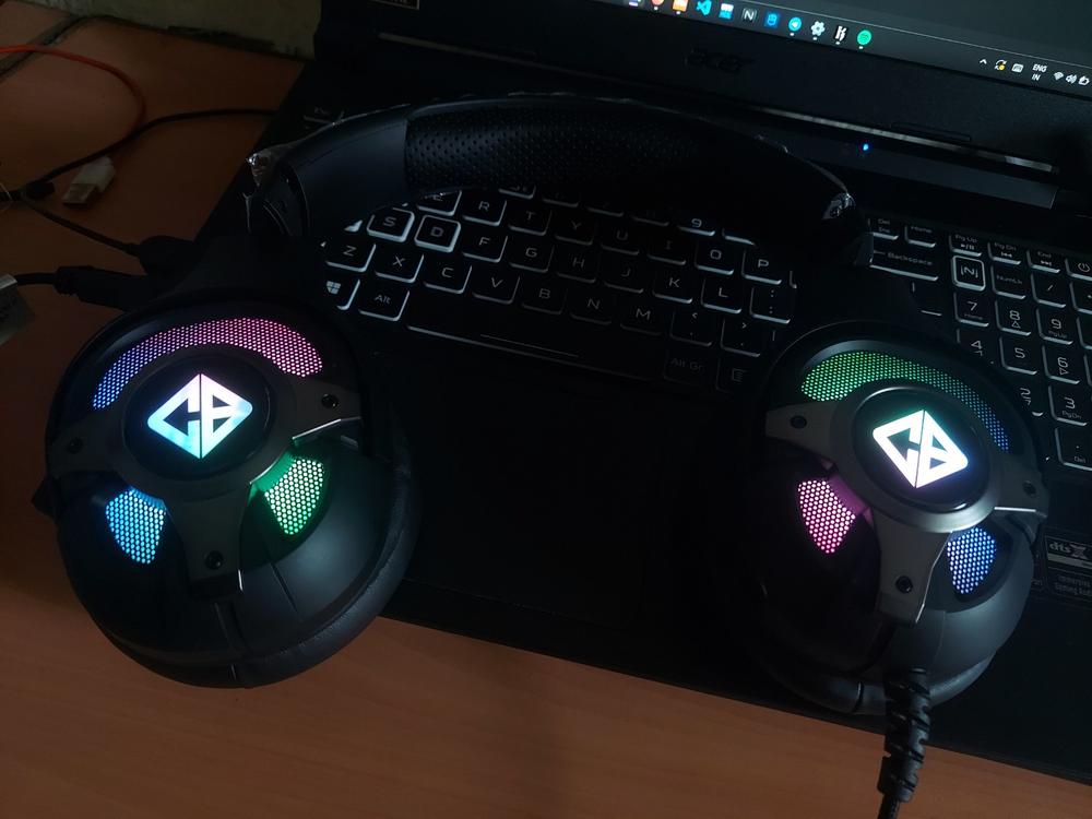 Cosmic Byte Oberon 7.1 USB + 3.5mm Dual Mode Gaming Headset - Customer Photo From Koustubh Deshmukh