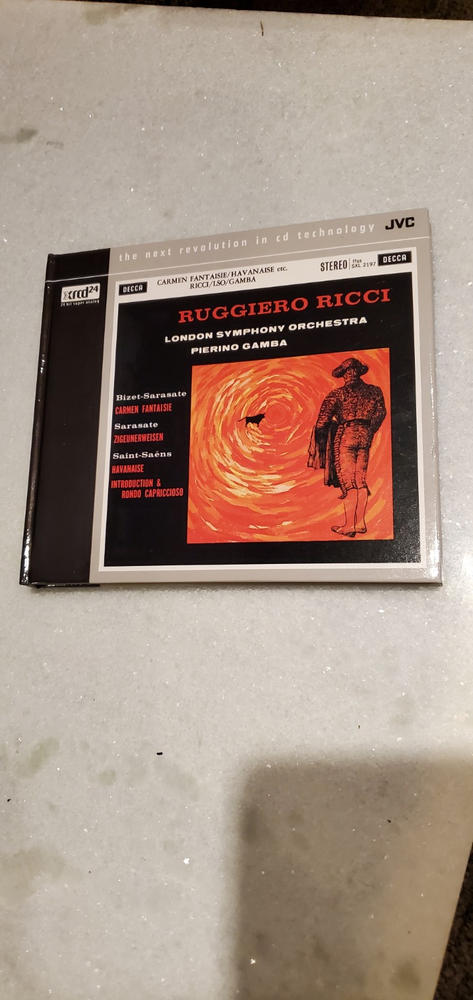 Sarasate Carmen Fantaisie XRCD24 - Customer Photo From John Toste