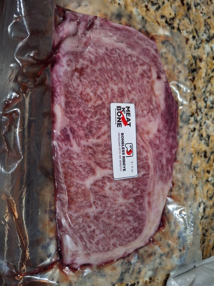 Ribeye Steak | A5 Miyazakigyu Japanese Wagyu - Customer Photo From Germain Garcia