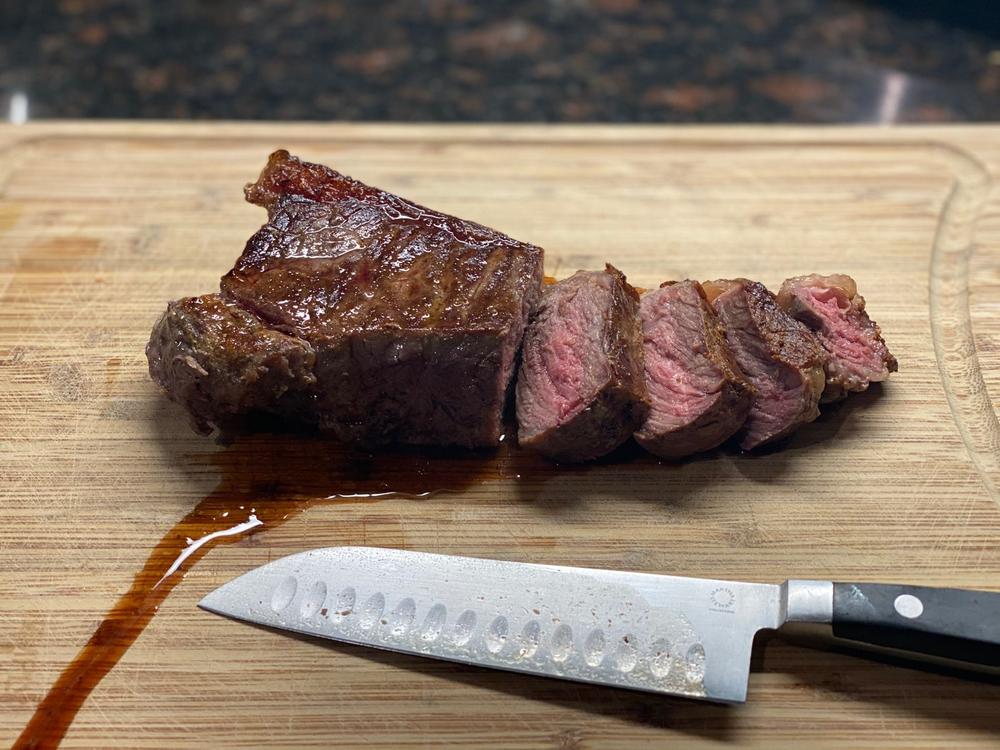 Bison New York Strip Steak - Customer Photo From flip
