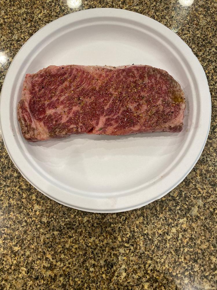 New York Strip Steak | BMS 8-9 Wagyu - Customer Photo From Jamison Daniels