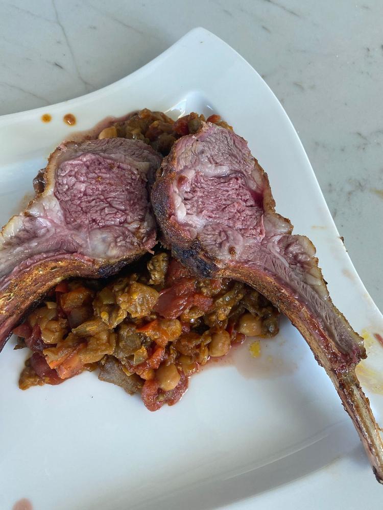 MidWestern Lamb Rack - Frenched (8-9 ribs) - Customer Photo From Amir Lubarsky