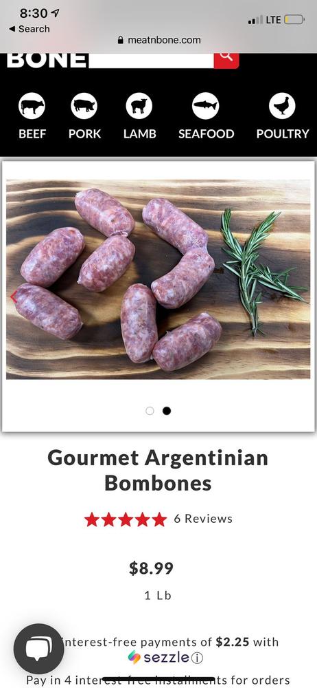 Gourmet Argentinian Chorizo - Customer Photo From Gianluca Sandoval