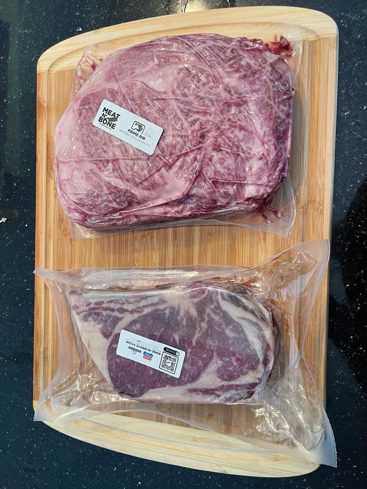 60 Day Dry Aged Bone-In Ribeye Aged Infused With Diplomatico Rum - Customer Photo From Brian Jacob