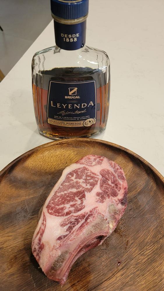 60 Day Dry Aged Bone-In Ribeye Aged Infused With Diplomatico Rum - Customer Photo From Louis Glickman