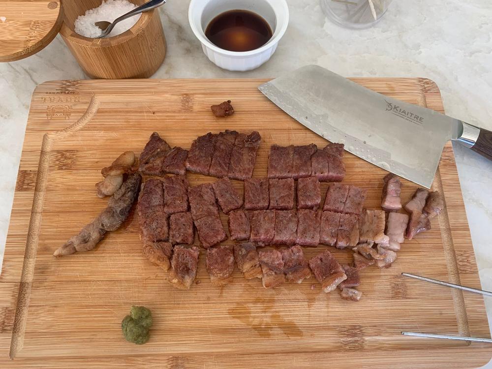 Striploin Steak (New York) | A5 Miyazakigyu Japanese Wagyu - Customer Photo From Alex Pisani