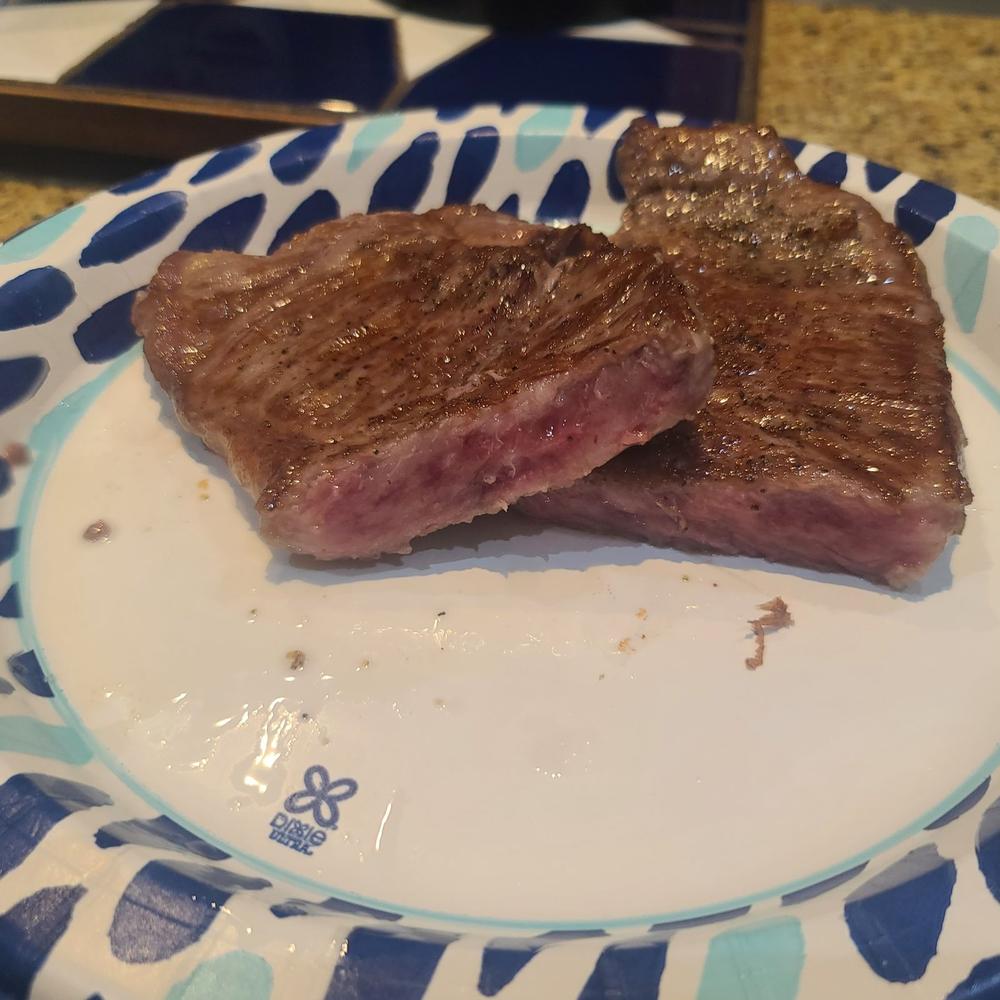 Striploin Steak (New York) | A5 Miyazakigyu Japanese Wagyu - Customer Photo From Dean Jayes