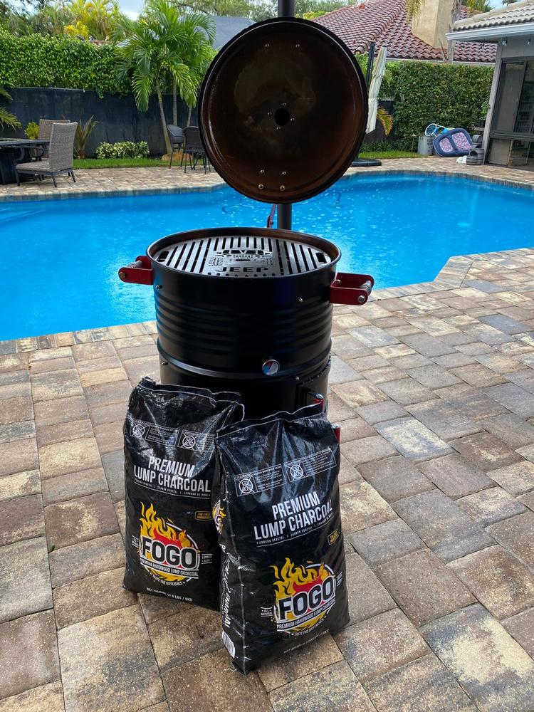 FOGO Premium Charcoal | 8.8 Lbs Bag - Customer Photo From John Davini