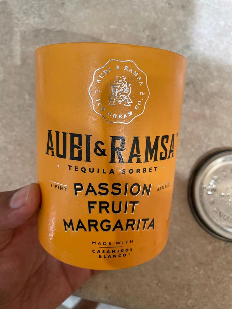 Passion Fruit Margarita Sorbet | Infused with Tequila - Customer Photo From Hector Alfonso