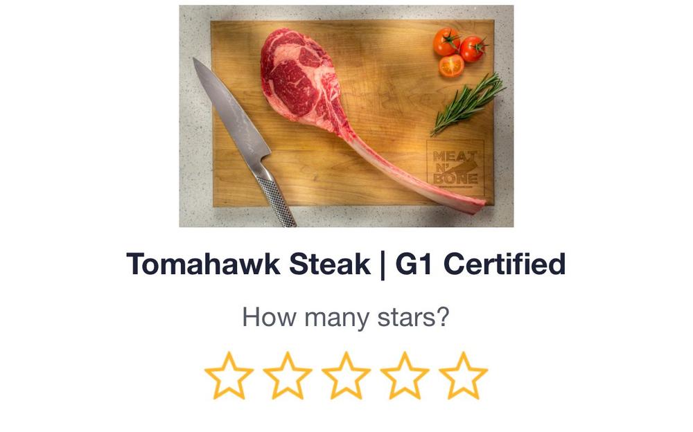 Tomahawk Steak | G1 Certified - Customer Photo From NICOLAS LAURO