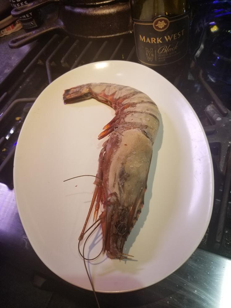 Monster African Tiger Prawns | Wild Caught - Customer Photo From Steve Houghtaling