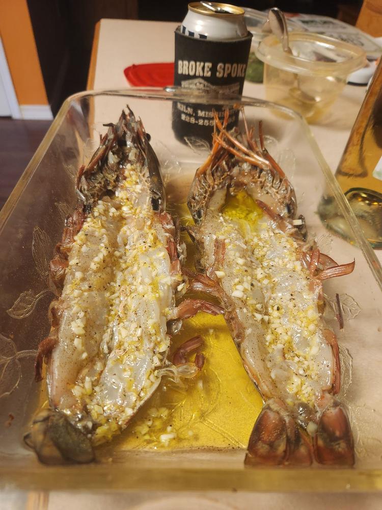 Monster African Tiger Prawns | Wild Caught - Customer Photo From Chad Nicholas