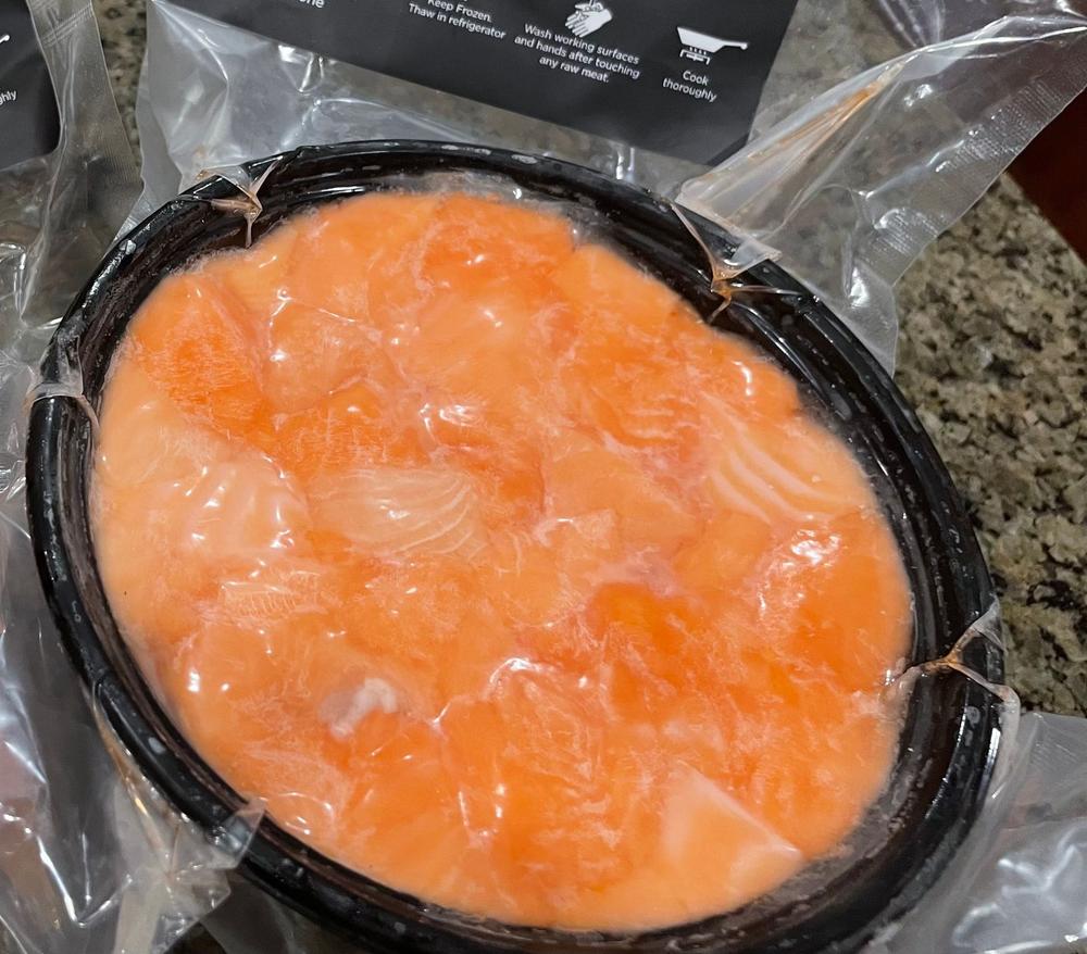 Ora King Salmon Poke Cubes - Customer Photo From Michael Allemeier