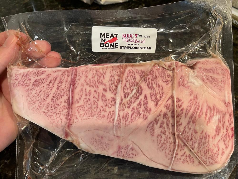 Striploin Steak | A5 Kobe Beef (Wine Fed) - Customer Photo From Joe Rothfuss