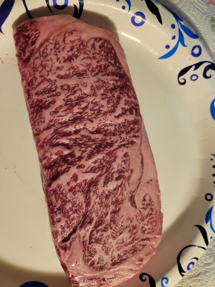 Striploin Steak | A5 Kobe Beef (Wine Fed) - Customer Photo From Anthony Reid