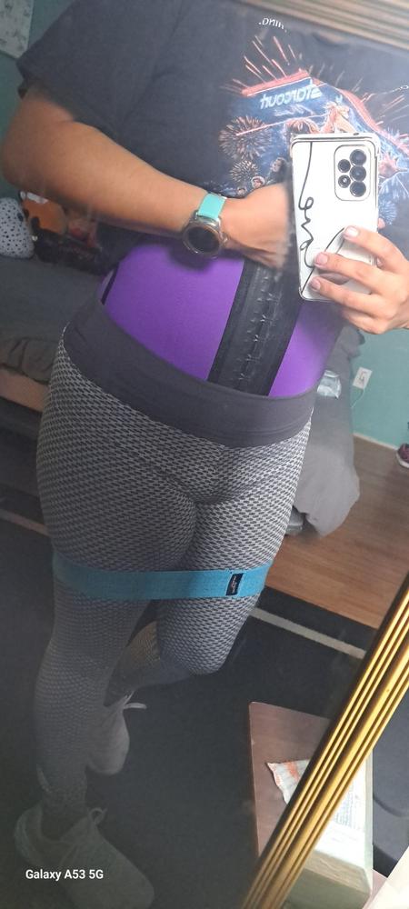 "Kim" Sport Waist Trainer-Purple - Customer Photo From Daphne Martinez