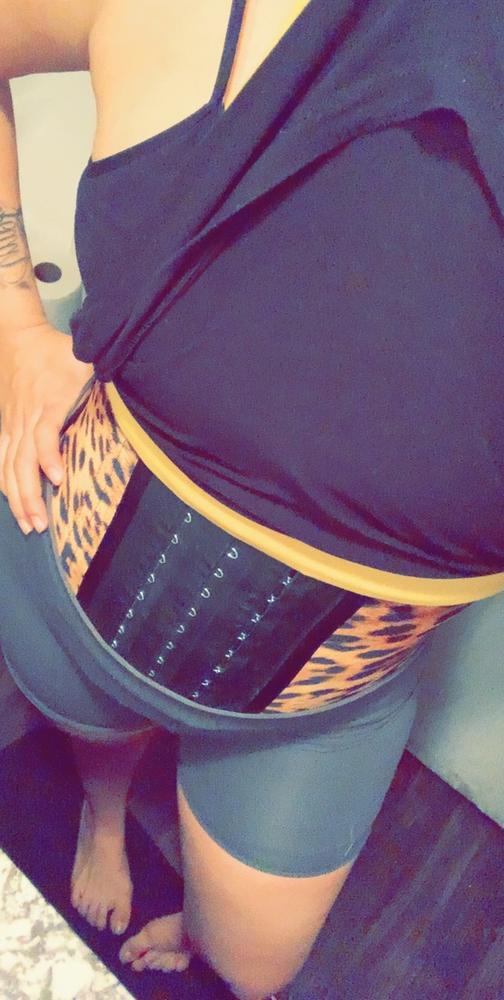 Yellow Leopard Waist Trainer - Customer Photo From Mayra Guzman