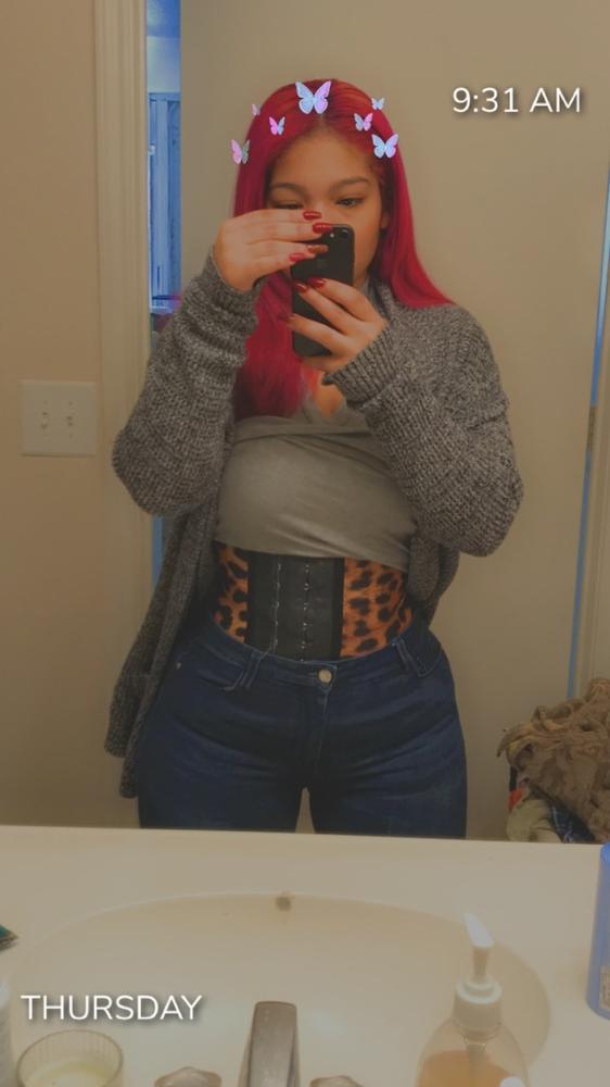 Yellow Leopard Waist Trainer - Customer Photo From Elizabeth Bazaldua