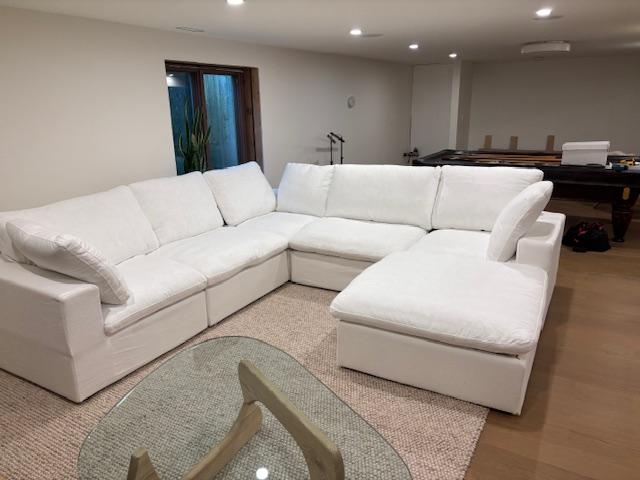 Cloud Couch with Ottoman - Customer Photo From Katie