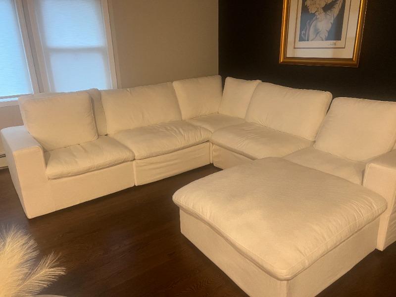Cloud Couch with Ottoman - Customer Photo From COLLINS Fam