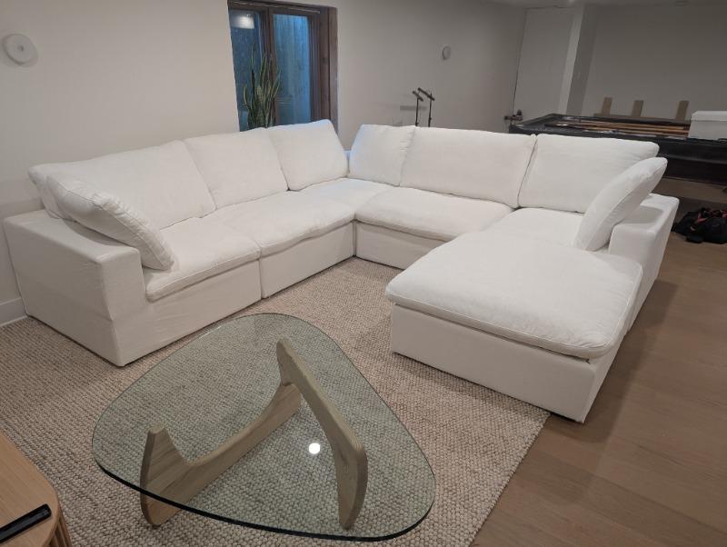 Cloud Couch with Ottoman - Customer Photo From Katie