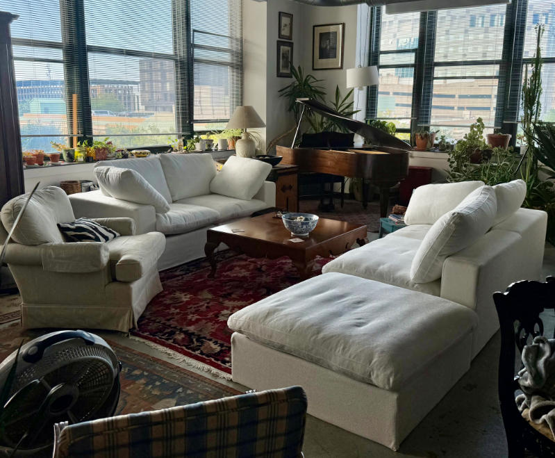 Cloud Couch with Ottoman - Customer Photo From D Nori
