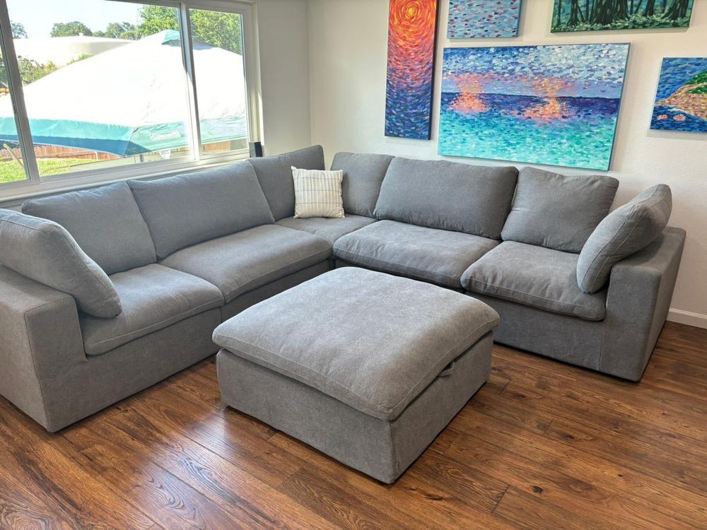 Cloud Couch With Ottoman Replica - Customer Photo From Amanda F.