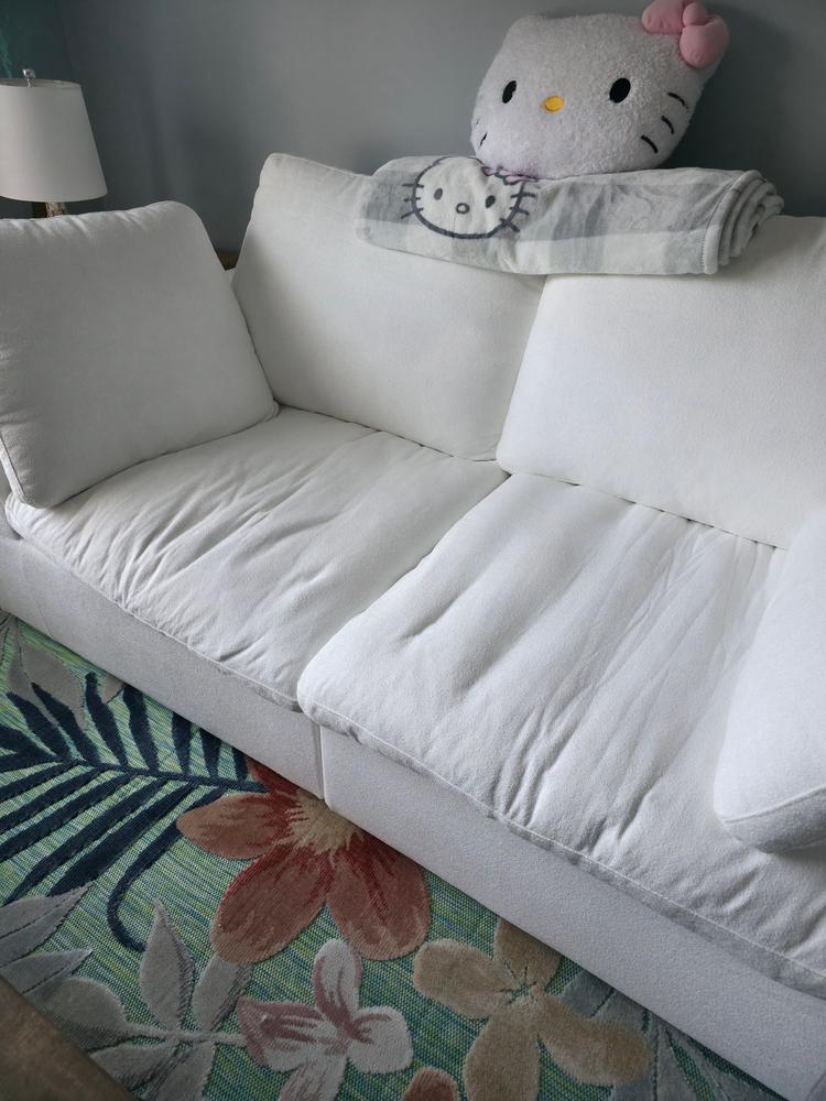 Cloud Couch with Ottoman - Customer Photo From ANNE