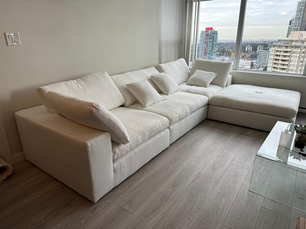 Cloud Couch With Ottoman Replica - Customer Photo From Corin