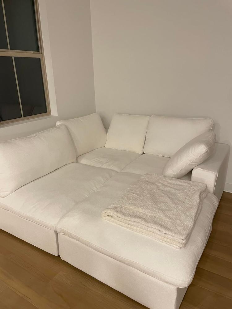 Cloud Couch with Ottoman - Customer Photo From Miller