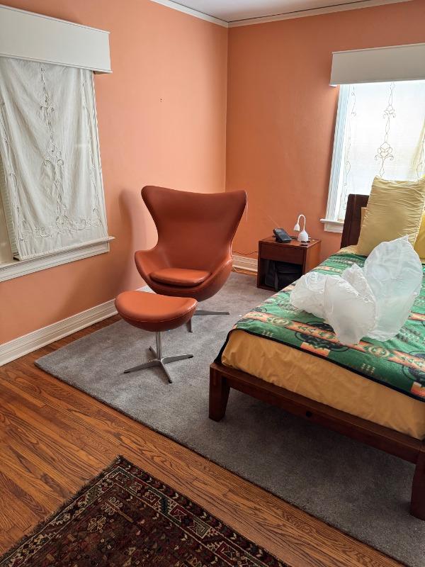 Arne Swivel Base Chair with Footstool (w/ Self-Return) - Customer Photo From Jer