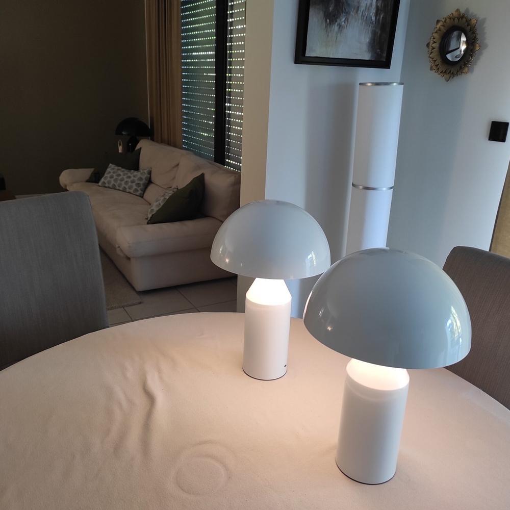 Oluce Atollo 233 Table Lamp Replica - Customer Photo From Cathy H