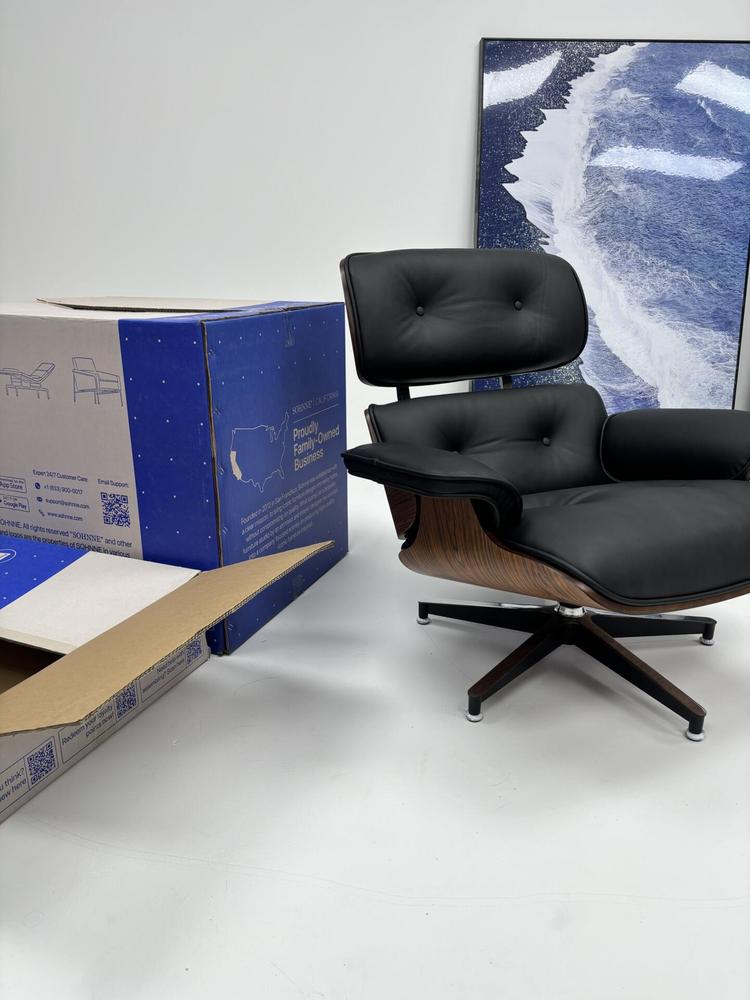 Eames Lounge Chair and Ottoman Replica (Premier Tall Version) - Customer Photo From Stephanie