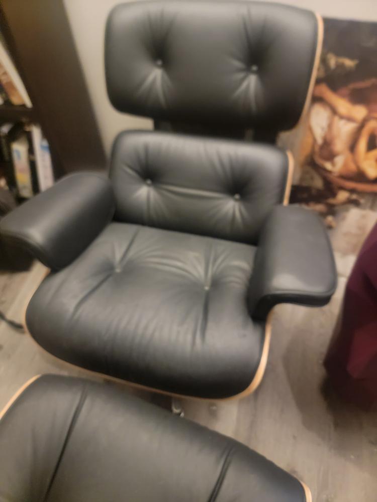 Eames Lounge Chair and Ottoman Replica (Premier Tall Version) - Customer Photo From cjames