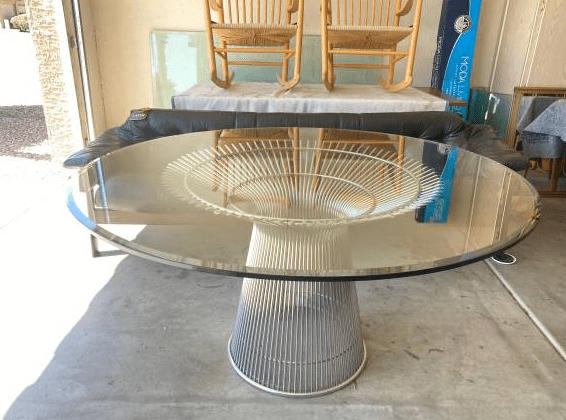 Platner Dining Table 54″ Replica - Customer Photo From Laura