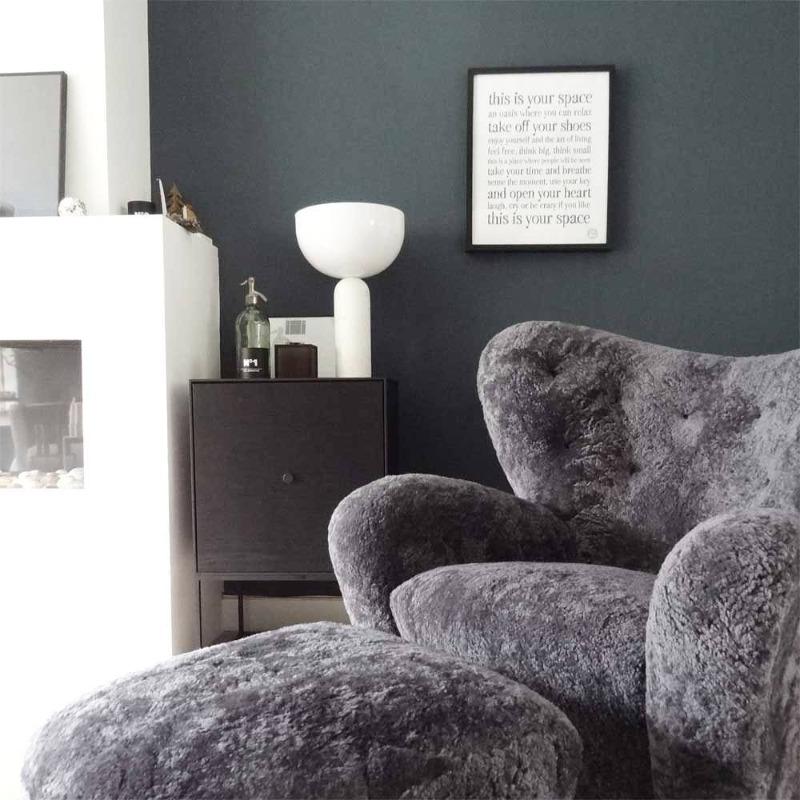 The Tired Man Lounge Chair and Ottoman Replica - Customer Photo From Isolde