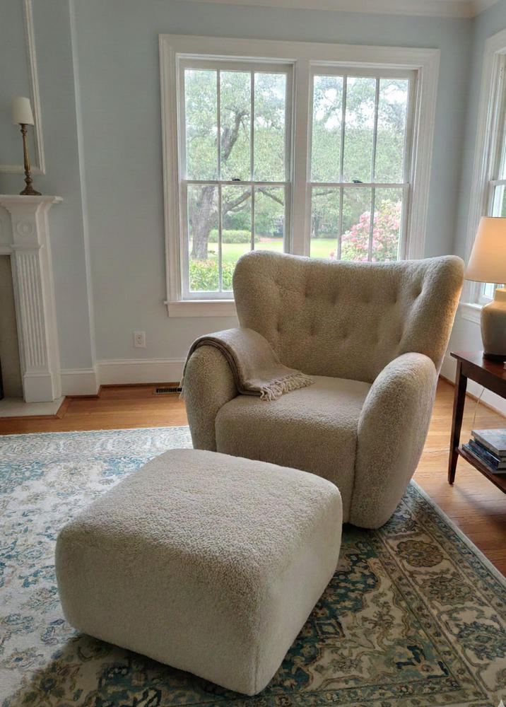 Tired Man Lounge Chair with Footstool - Customer Photo From ken