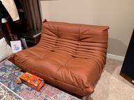 Togo Loveseat Leather - Customer Photo From Teresa