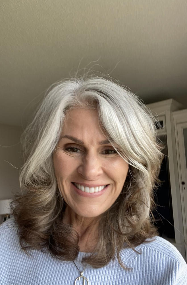Silver Lining Purple Brightening Shampoo For Gray & White Hair - Customer Photo From Kari Swanson