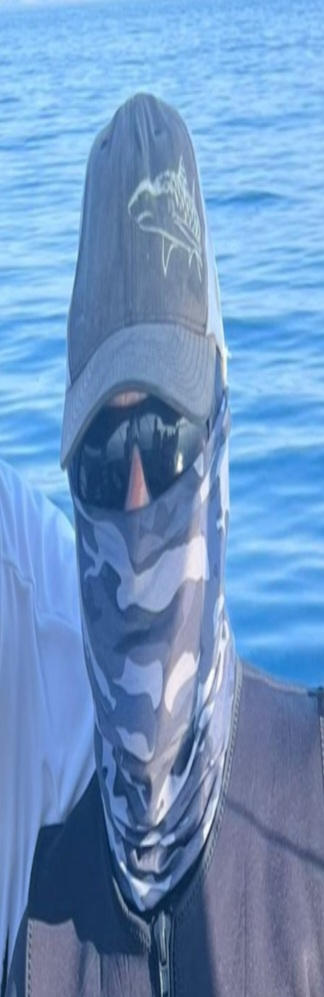 SA fishing Face shield bandana - gangster rasta skull jester