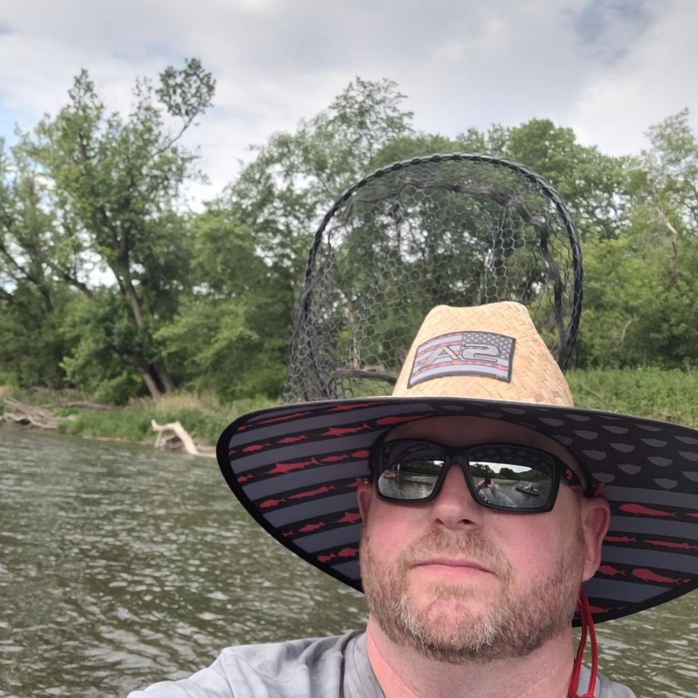 Straw Fishing Hat - Keys Under Brim